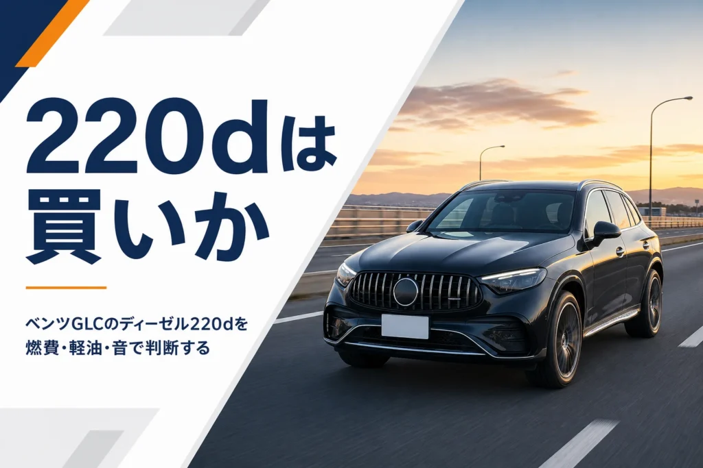 高速道路を走るGLC 220dのイメージ